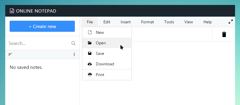 Open text file in Textovos